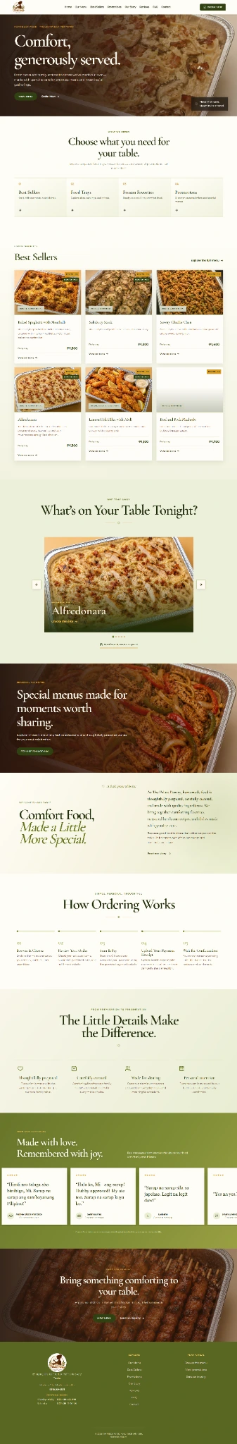 The Palate Pantry supplied project screenshot